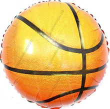 Шар с гелием Круг, Баскетбольный мяч, 46 см